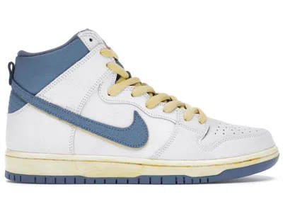 Pre-owned Nike Men's  Sb Dunk High Atlas Lost At Sea (2020) Sneakers In White/blue/yellow