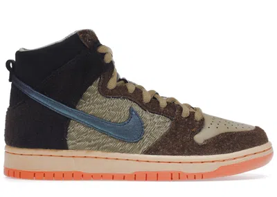 Pre-owned Nike Men's  Sb Dunk High Concepts Turdunken Sneakers In Brown/blue/orange