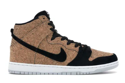 Pre-owned Nike Men's  Sb Dunk High Cork Sneakers In Black/hazelnut In Multi
