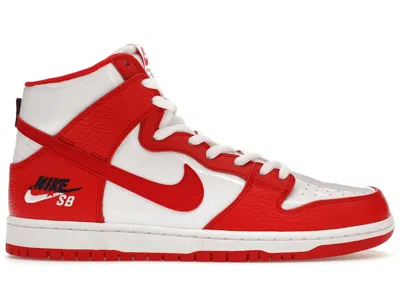 Pre-owned Nike Men's  Sb Dunk High Future Court Red Sneakers In University Red/white