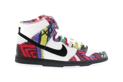 Pre-owned Nike Men's  Sb Dunk High Huxtable Sneakers In White/black In Multi