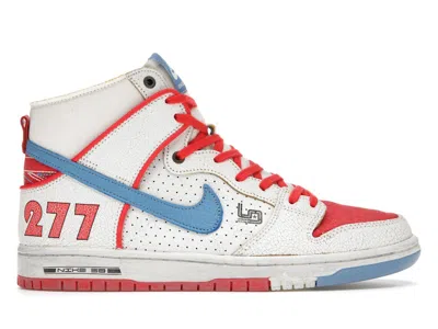 Pre-owned Nike Men's  Sb Dunk High Pro Ishod Wair X Magnus Walker Sneakers In Sail/university Blue/red In Multi