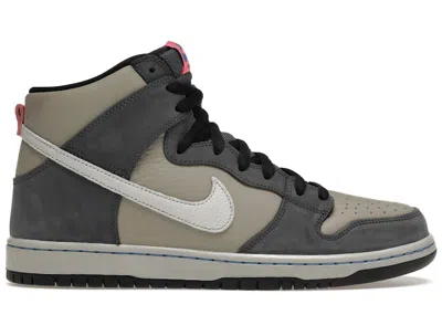 Pre-owned Nike Men's  Sb Dunk High Pro Sneakers In Medium Grey/light Grey/pink In Multi