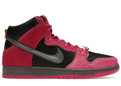 Pre-owned Nike Men's  Sb Dunk High Run The Jewels Sneakers In Active Pink/black