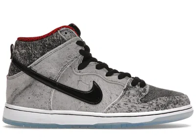 Pre-owned Nike Men's  Sb Dunk High Salt Stain Sneakers In Black/gym Red In Multi