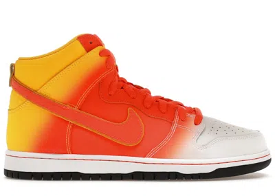 Pre-owned Nike Men's  Sb Dunk High Sweet Tooth Candy Corn Sneakers In Amarillo/orange/white In Multi