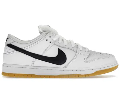 Pre-owned Nike Men's  Sb Dunk Low Pro Gum Sneakers In White/black In Multi