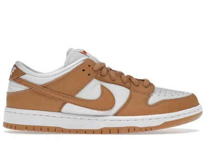 Pre-owned Nike Men's  Sb Dunk Low Pro Iso Sneakers In Light Cognac/white In Multi