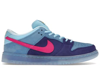 Pre-owned Nike Men's  Sb Dunk Low Run The Jewels Sneakers In Deep Royal Blue/active Pink/blue Chill
