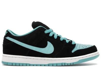 Pre-owned Nike Men's  Sb Dunk Low Sneakers In Black/clear Jade/white In Multi