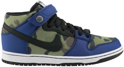 Pre-owned Nike Men's  Sb Dunk Mid Made For Skate Sneakers In Old Royal/black/white