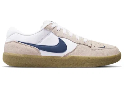 Pre-owned Nike Men's  Sb Force 58 Light Brown Gum Sneakers In White/gum Light Brown In Multi