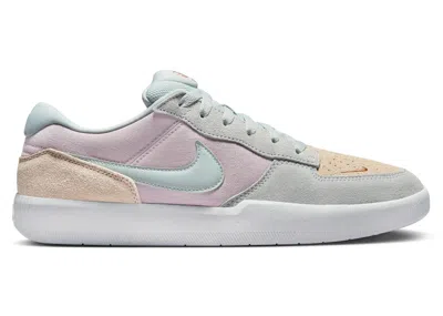 Pre-owned Nike Men's  Sb Force 58 Light Silver Sneakers In Platinum Violet/sanddrift/summit White
