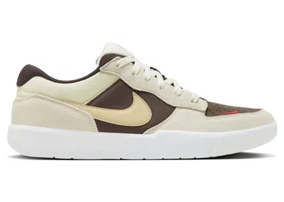 Pre-owned Nike Men's  Sb Force 58 Sneakers In Baroque Brown/sesame/white