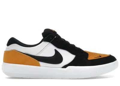 Pre-owned Nike Men's  Sb Force 58 Yellow Toe Sneakers In University Gold/white/black
