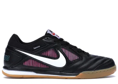 Pre-owned Nike Men's  Sb Gato Supreme Sneakers In Black/white/spirit Teal