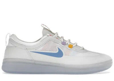 Pre-owned Nike Men's  Sb Nyjah Free 2 Icy Sole Sneakers In Summit White/pink Salt/lilac