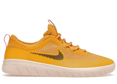 Pre-owned Nike Men's  Sb Nyjah Free 2 Sneakers In Pollen/pink Blast/black