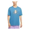 Nike Men's  Sb Printing Sports Round Neck Short Sleeve Netherlands Blue T-shirt