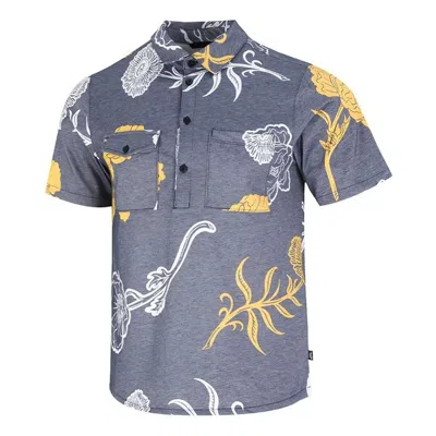 Nike Men's  Sb Skateboard Full Print Casual Short Sleeve Shirt Blue