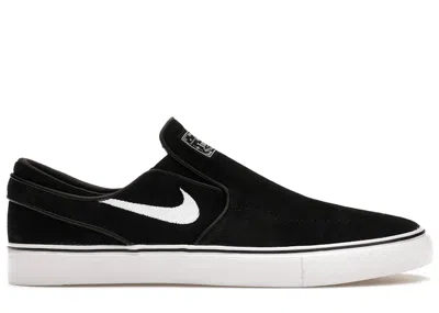 Pre-owned Nike Men's  Sb Stefan Janoski+ Slip Sneakers In Black/white