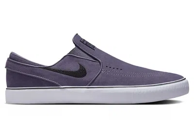 Pre-owned Nike Men's  Sb Stefan Janoski+ Slip Sneakers In Dark Raisin/white