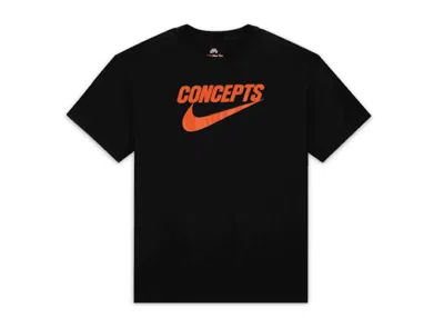 Pre-owned Nike Men's  Sb X Concepts T-shirt In Black Orange In Multi