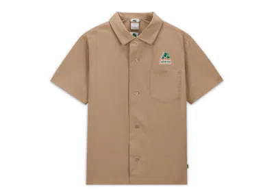 Pre-owned Nike Men's  Sb X Jarritos Bowling Button Up Shirt (asia Sizing) In Khaki
