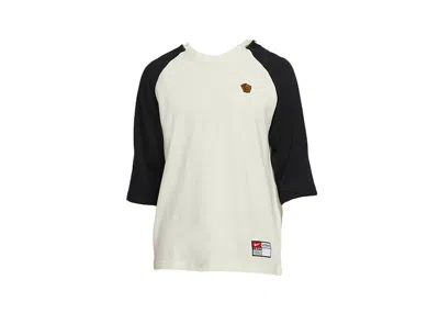 Pre-owned Nike Men's  Sb X Mlb Skate Raglan Mitt Logo T-shirt In Coconut Milk/black In Multi