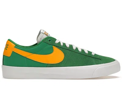 Pre-owned Nike Men's  Sb Zoom Blazer Low Pro Gt Sneakers In Lucky Green/university Gold/black