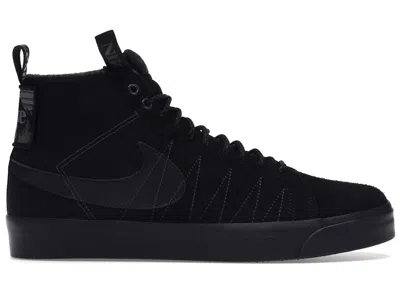 Pre-owned Nike Men's  Sb Zoom Blazer Mid Acclimate Pack Triple Sneakers In Black