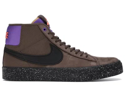 Pre-owned Nike Men's  Sb Zoom Blazer Mid Gt Acg Sneakers In Trails End Brown/prism Violet/total Orange In Multi