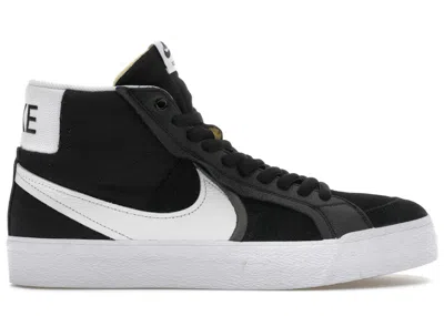Pre-owned Nike Men's  Sb Zoom Blazer Mid Premium Plus Sneakers In Black/white In Multi