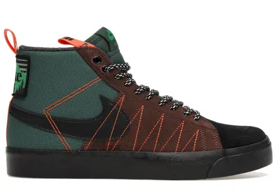Pre-owned Nike Men's  Sb Zoom Blazer Mid Prm Sneakers In Noble Green/black/white In Multi