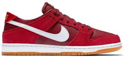 Pre-owned Nike Men's  Sb Zoom Dunk Low Sneakers In Track Red/white/cedar In Multi
