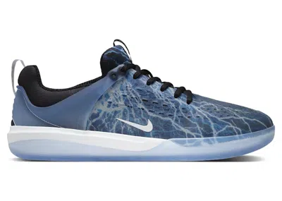 Pre-owned Nike Men's  Sb Zoom Nyjah 3 Trouble At Home Sneakers In Black/deep Royal/white