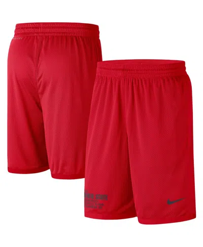 Nike Men's  Scarlet Ohio State Buckeyes Performance Mesh Shorts