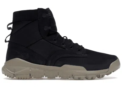 Pre-owned Nike Men's  Sfb 6" Nsw Leather Sneakers In Black/light Taupe In Multi