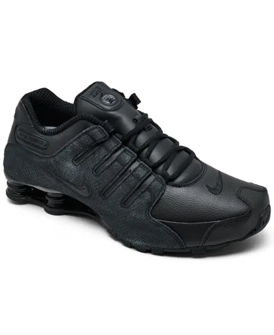 Nike Men's  Shox Nz Casual Sneakers From Finish Line In Black