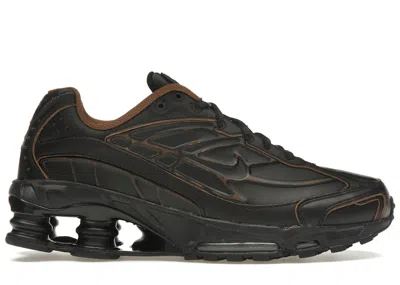 Pre-owned Nike Men's  Shox Ride 2 Sneakers In Black/light British Tan
