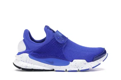 Pre-owned Nike Men's  Sock Dart Sneakers In Racer Blue/white