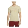 Nike Men's  Solid Color Alphabet Quick Dry Breathable Training Sports Short Sleeve Yellow T-shirt In Gray