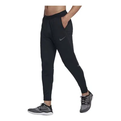 NIKE MEN'S NIKE SOLID COLOR BRAND LOGO PRINTING DRAWSTRING LACING SPORTS PANTS/TROUSERS/JOGGERS BLACK