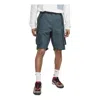 Nike Men's  Solid Color Casual Straight Shorts Dark Green In Blue