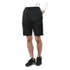 Nike Men's  Solid Color Logo Drawstring Shorts Black