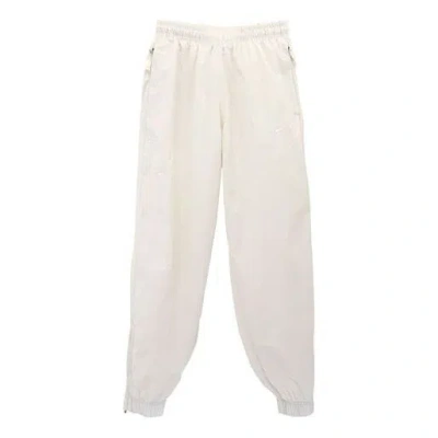 Nike Men's  Solid Color Logo Printing Elastic Waistband Bundle Feet Sports Pants/trousers/joggers Aut In White
