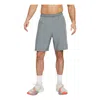 Nike Men's  Solid Color Logo Printing Elastic Waistband Straight Shorts Smoke Gray