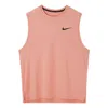 Nike Men's  Solid Color Logo Quick Dry Breathable Sports Training Madder Root Brown Vest In Pink
