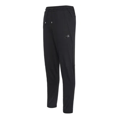 Nike Men's  Solid Color Logo Training Fleece Bundle Feet Sports Pants/trousers/joggers Black