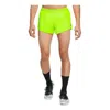 Nike Men's  Solid Color Moisture Wicking Running Sports Shorts Fluorescence Yellow